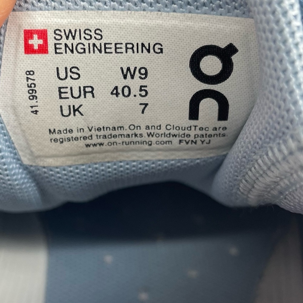 On Running Cloud Swift Blue Size 9 - image 7